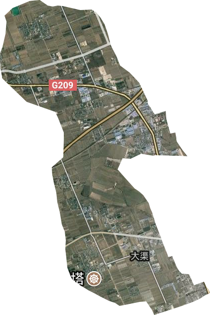 大渠街道衛星圖