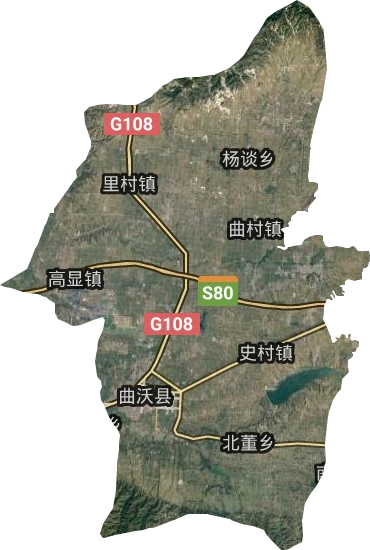 曲沃縣衛星圖