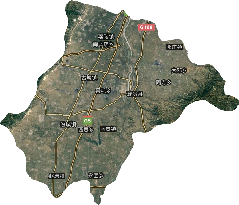襄汾縣衛(wèi)星圖