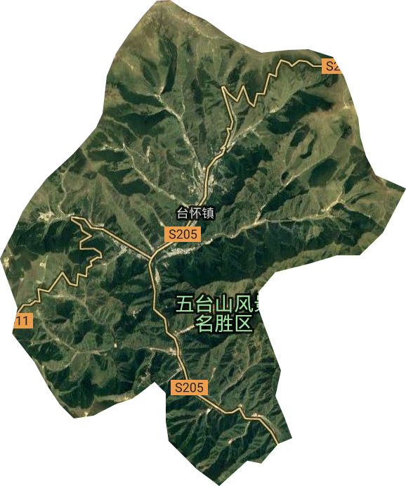 臺懷鎮衛星圖
