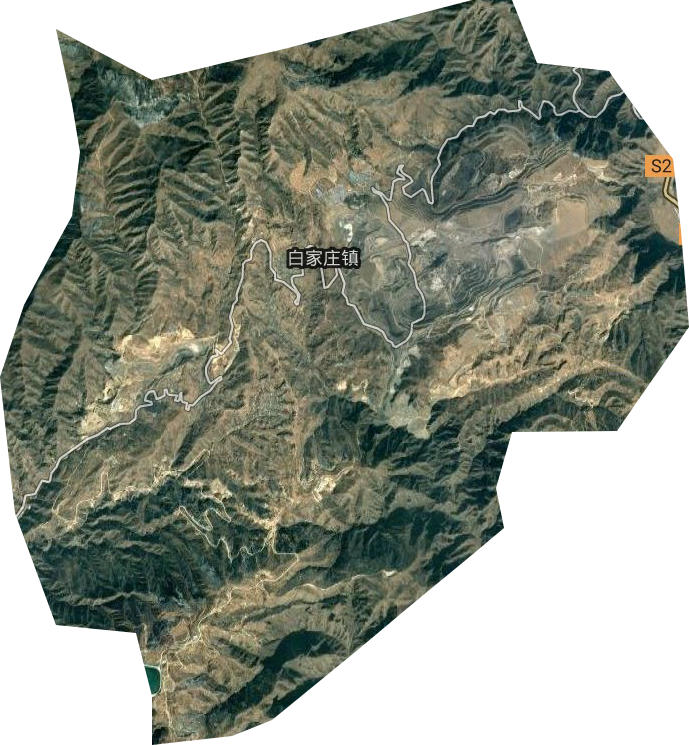 白家莊鎮衛星圖
