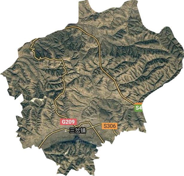 三岔鎮(zhèn)衛(wèi)星圖