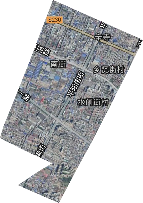 南街街道衛星圖