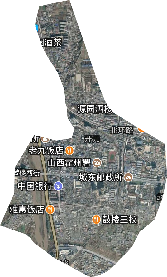 鼓樓街道衛星圖