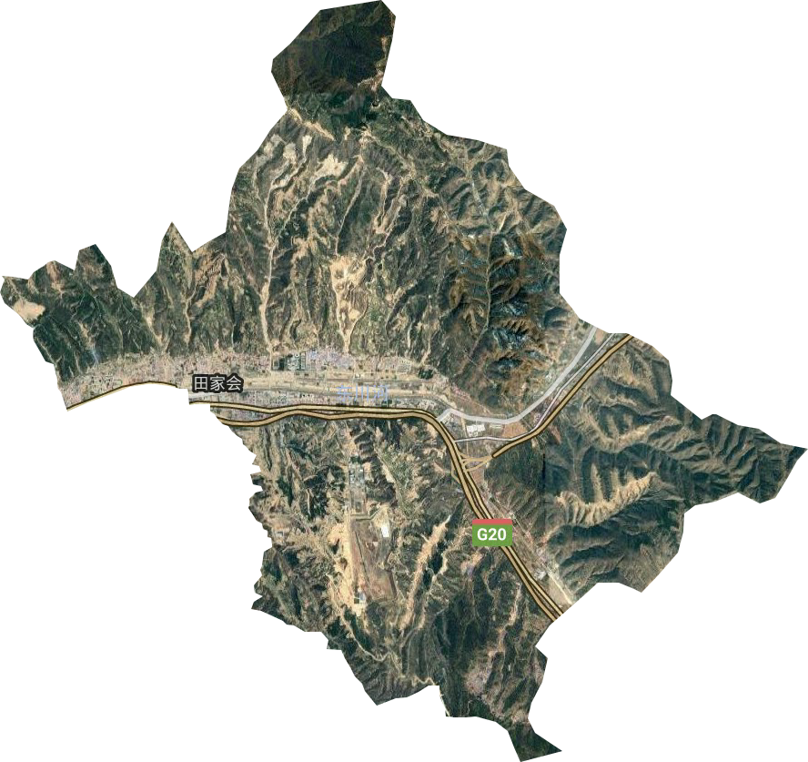 田家會街道衛星圖