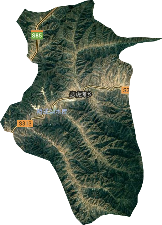 惡虎灘鄉衛星圖