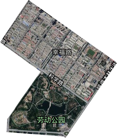 幸福路街道衛星圖