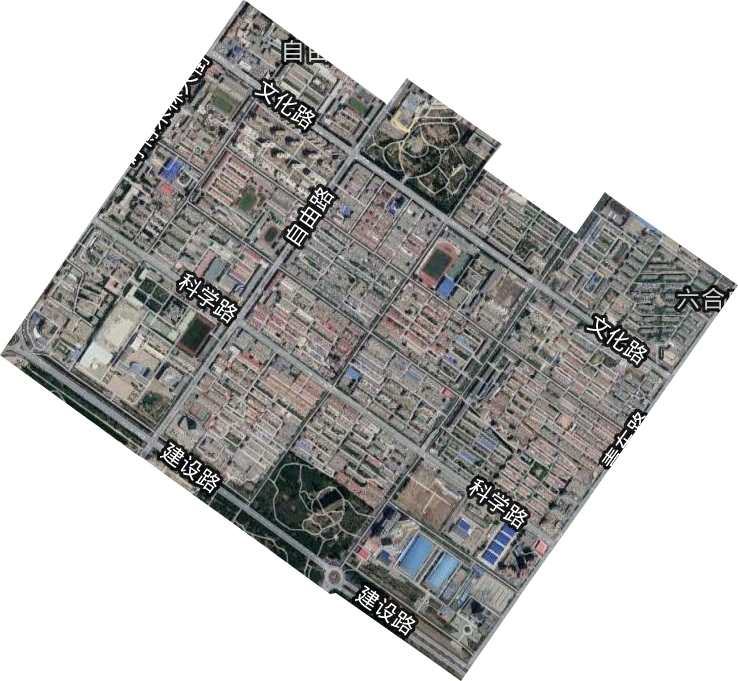 自由路街道衛星圖