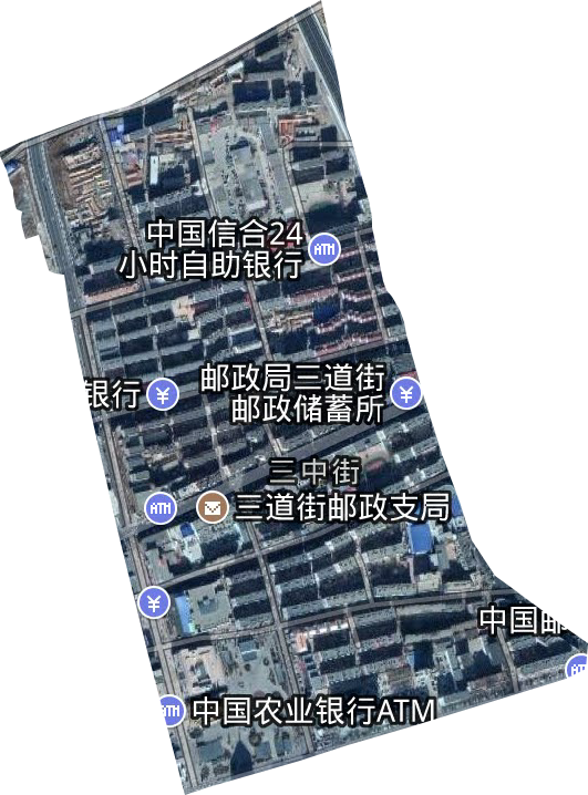 三中街街道衛星圖