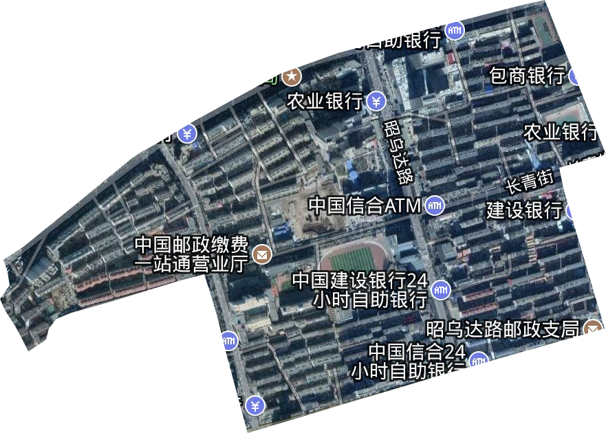 哈達街道衛星圖