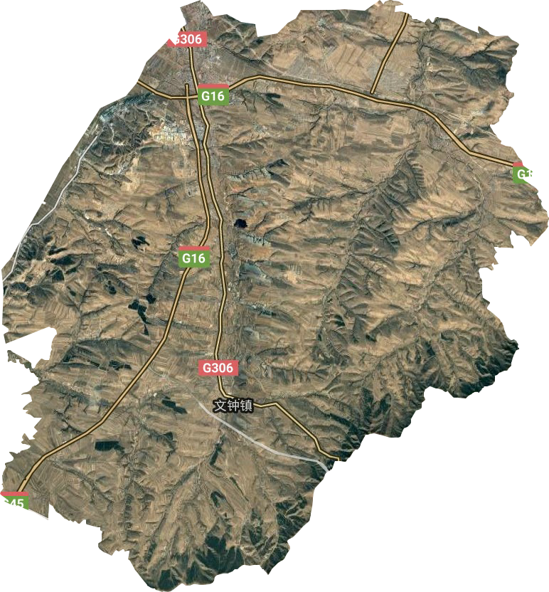 文鐘鎮衛星圖