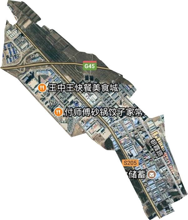 紅山物流園區衛星圖
