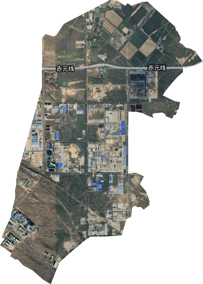 赤峰市資源型經濟轉型開發試驗區衛星圖
