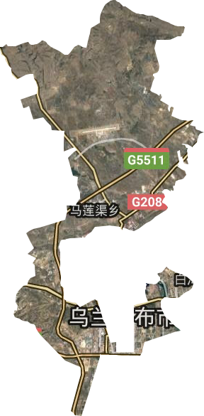 馬蓮渠鄉衛星圖