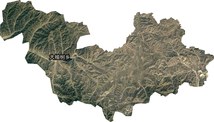 卓資縣大榆樹鄉衛星圖