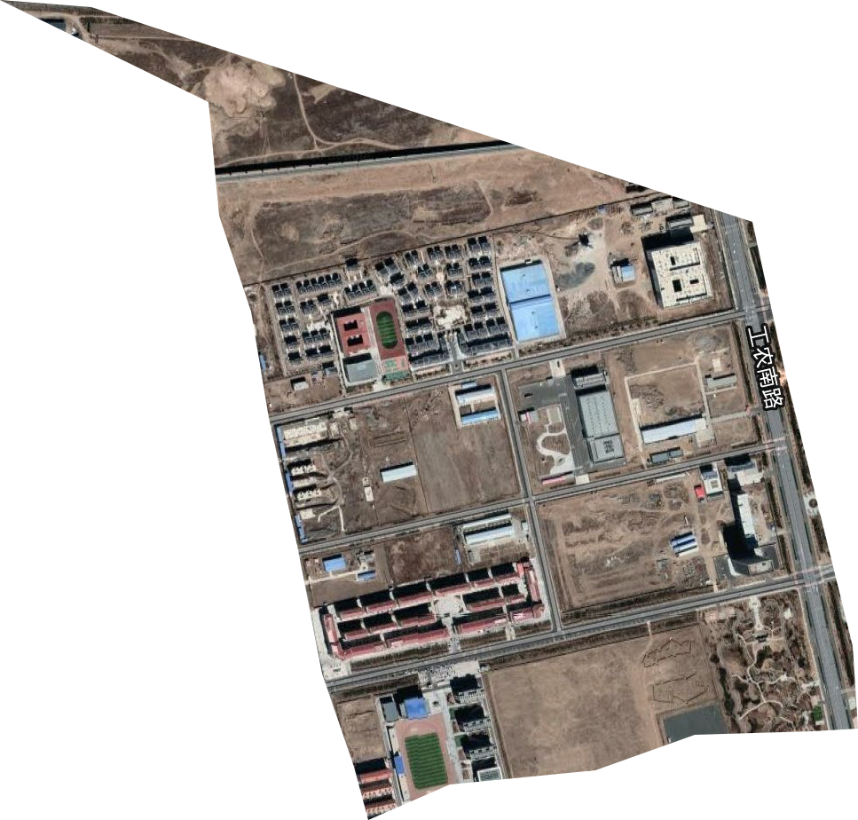 察右前旗察哈爾工業園區衛星圖