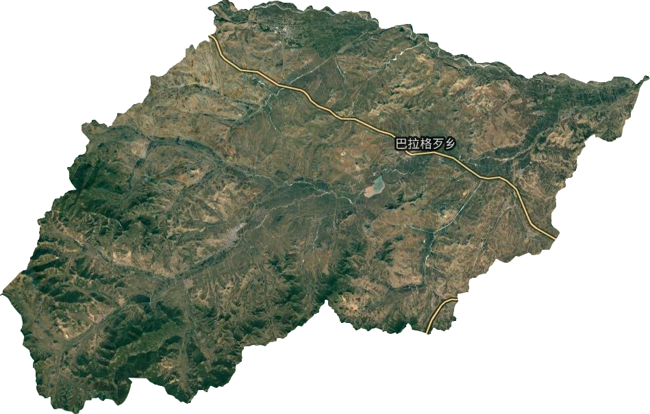 巴拉格歹鄉衛星圖