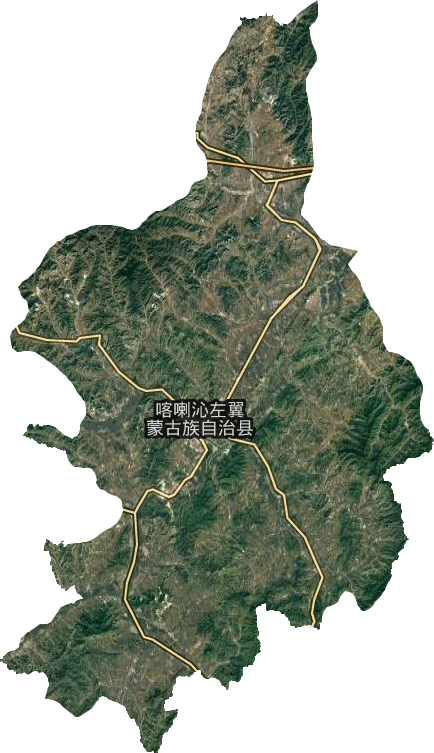 喀喇沁左翼蒙古族自治縣衛星圖