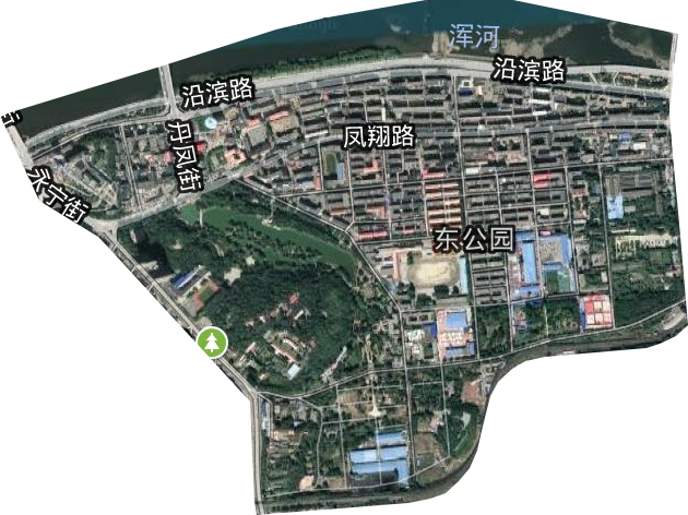 東公園街道衛(wèi)星圖
