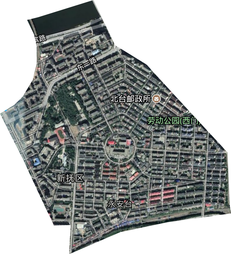 永安臺街道衛星圖