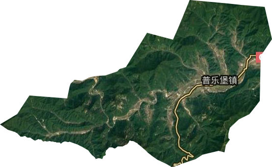 普樂堡鎮衛星圖