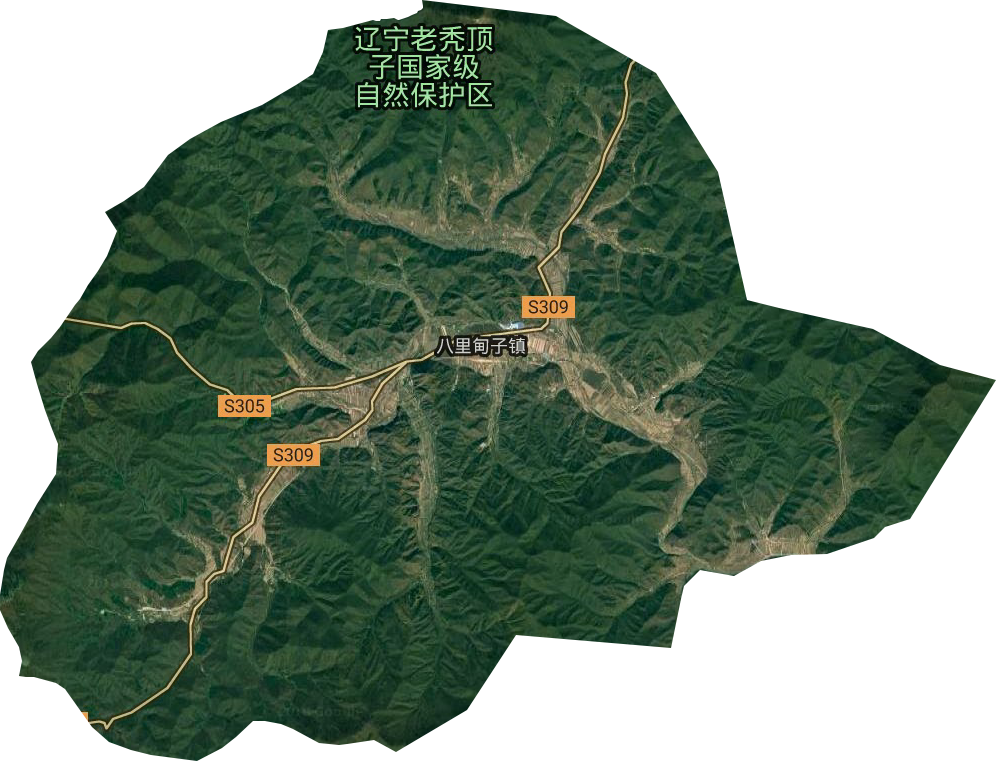 八里甸子鎮(zhèn)衛(wèi)星圖