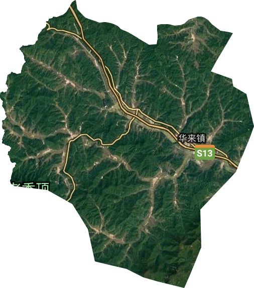 華來鎮衛星圖