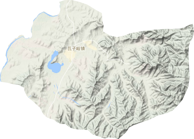 瓦子峪鎮(zhèn)地形圖