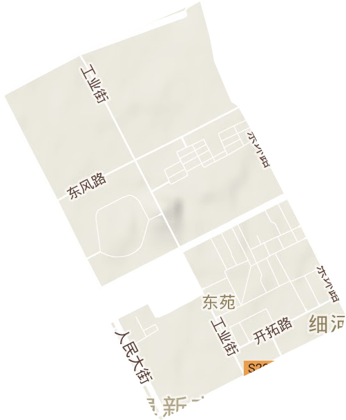 東苑街道地形圖