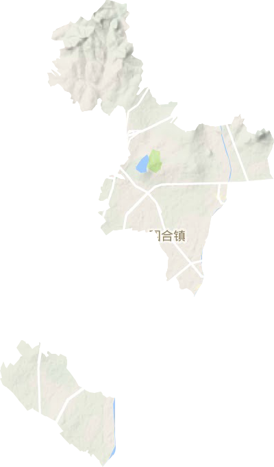 四合鎮(zhèn)地形圖