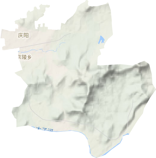 慶陽街道地形圖