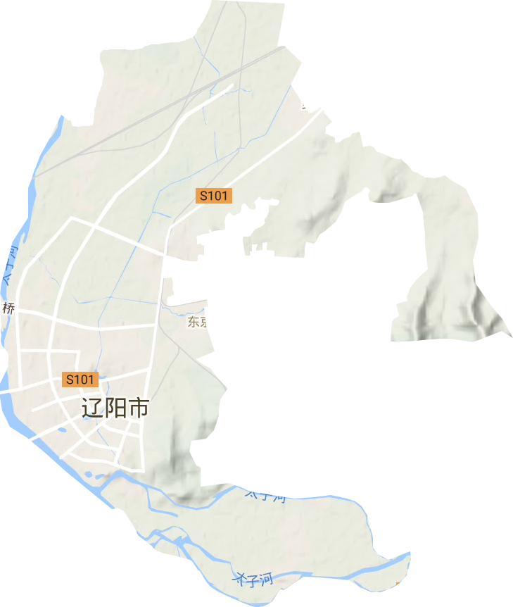 東京陵街道地形圖