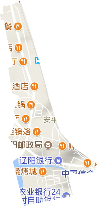 安平街道地形圖