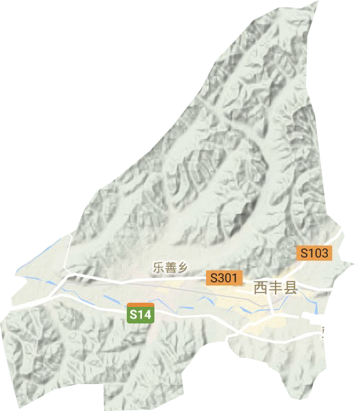 西豐鎮地形圖