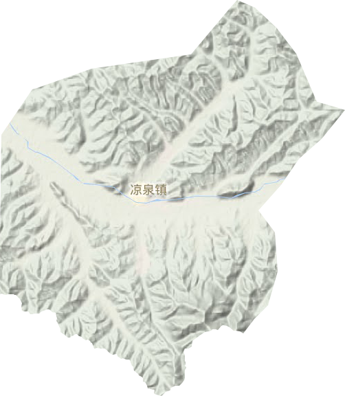 涼泉鎮地形圖