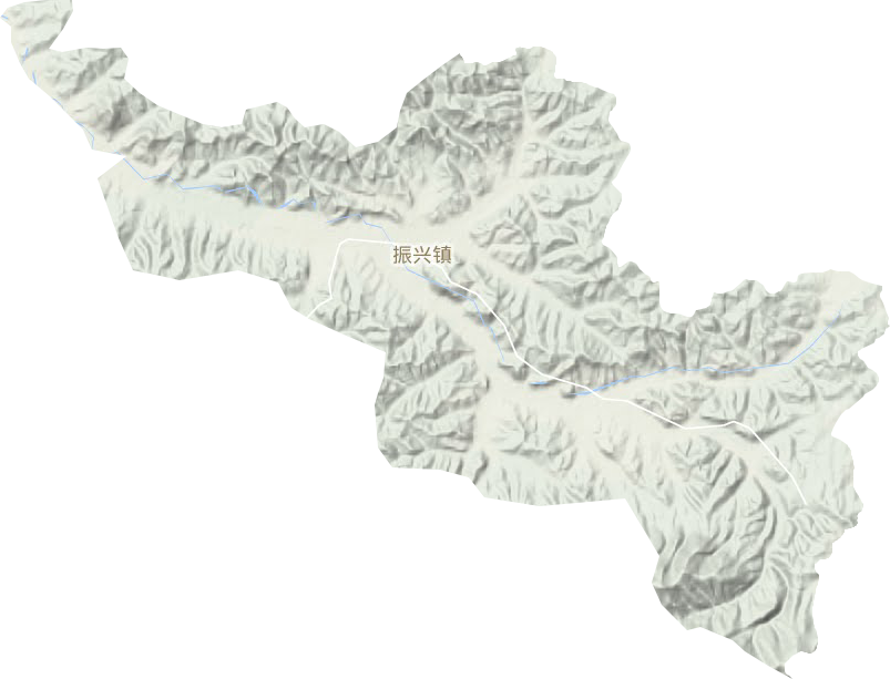 振興鎮(zhèn)地形圖