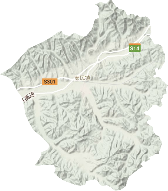 安民鎮地形圖