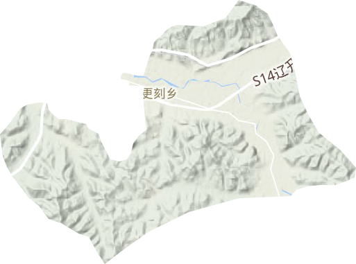 更刻鎮(zhèn)地形圖