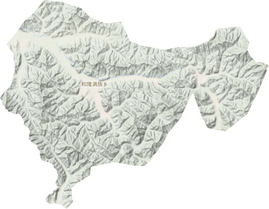 和隆滿族鄉(xiāng)地形圖