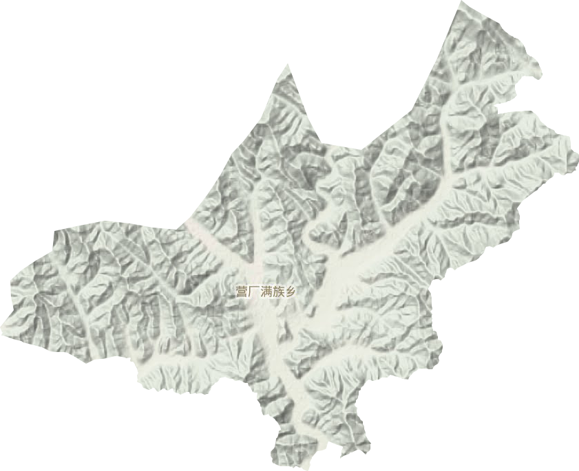 營廠滿族鄉(xiāng)地形圖