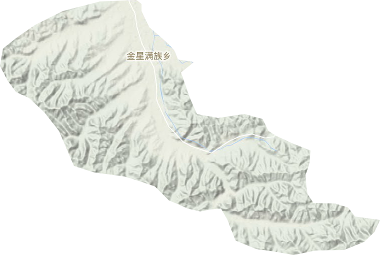 金星滿族鄉地形圖