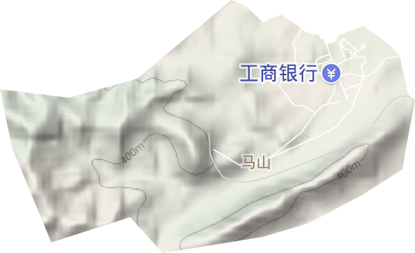 馬山街道地形圖
