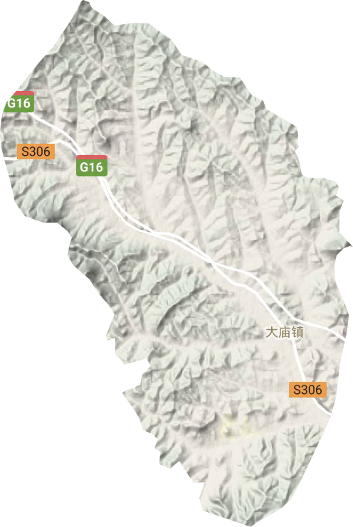 大廟鎮(zhèn)地形圖