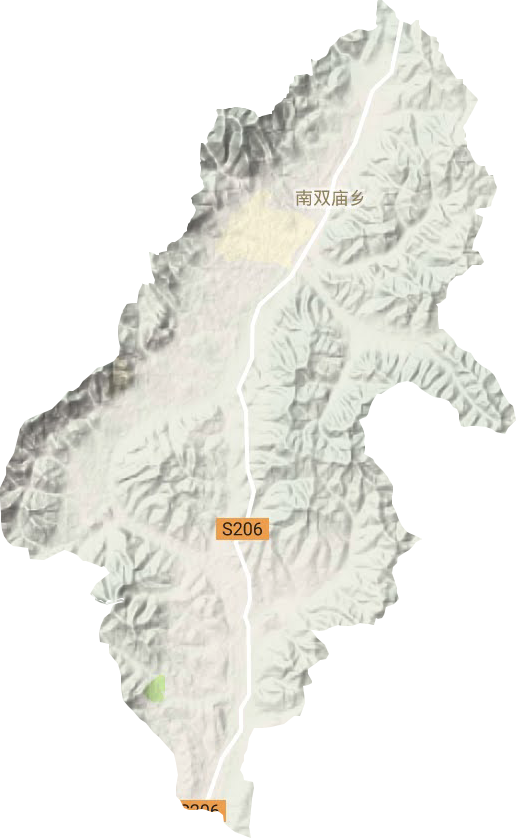 南雙廟鄉地形圖