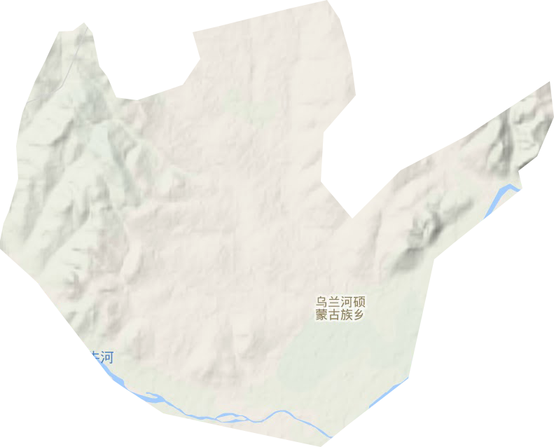 烏蘭河碩蒙古族鄉地形圖
