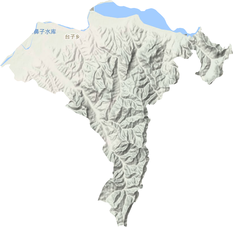 臺子鄉地形圖