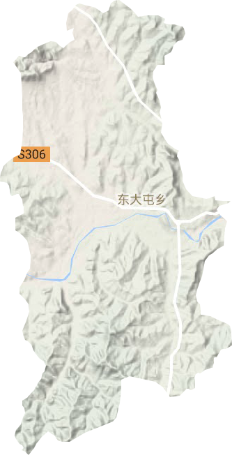 東大屯鄉地形圖