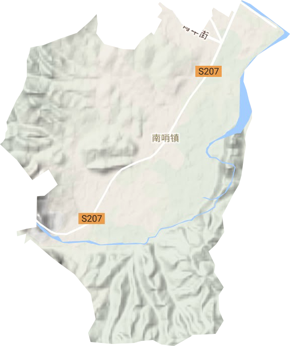南哨鎮地形圖