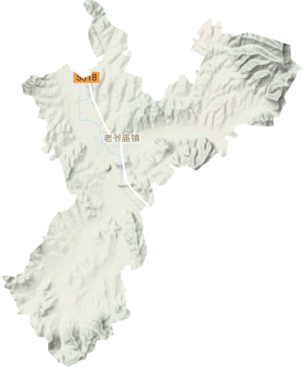 老爺廟鎮地形圖