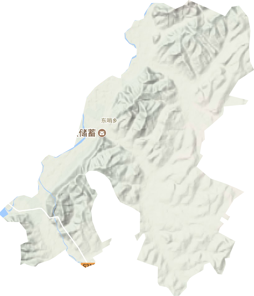 東哨鄉地形圖